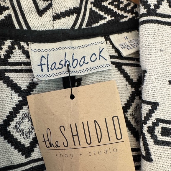 NWT Vintage Flashback Deadstock Woven Tapestry Southwestern Boho Cropped Jacket - Picture 10 of 11